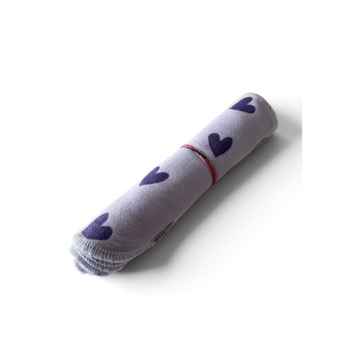 Hypf - Flanell Feuchttücher 10 Stk. - Herzen Lavendel