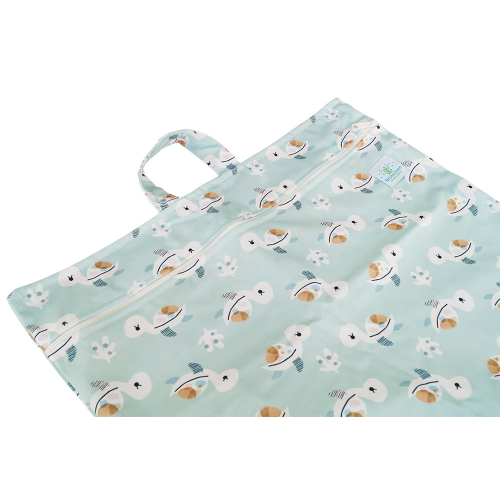 Blümchen - hängender Windelsack mit Zip (40x66cm  XL)