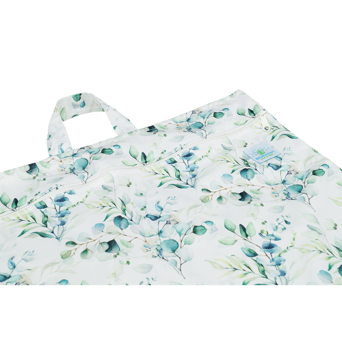 Blümchen - hängender Windelsack mit Zip (40x66cm  XL)