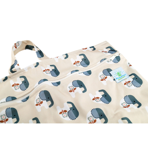 Blümchen - hängender Windelsack mit Zip (40x66cm  XL)