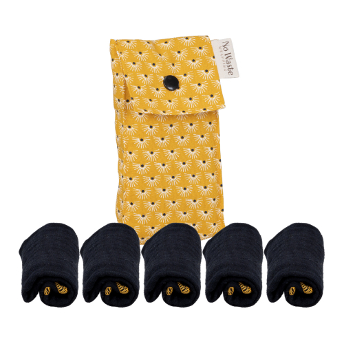 NoWaste Stofftaschentücher Set mit Tasche + mit...