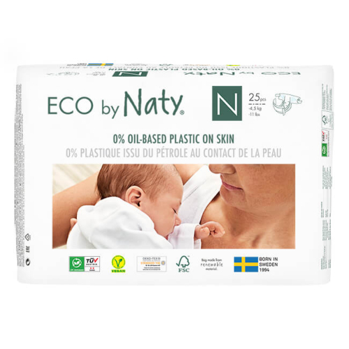 Eco by Naty Ökowindeln Newborn <4,5 kg - 25 Stk