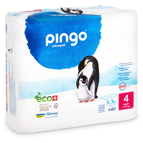 Pingo Swiss Bio Windeln 4 Maxi 7-18kg (40 Stk)