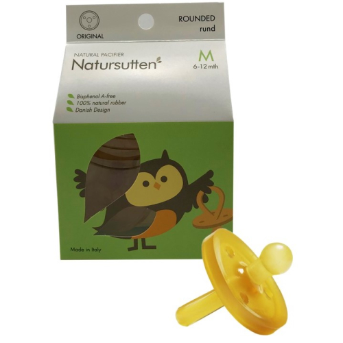 Natursutten Original Rundschild Bio Schnuller - Kirschform L ab 12 Monate