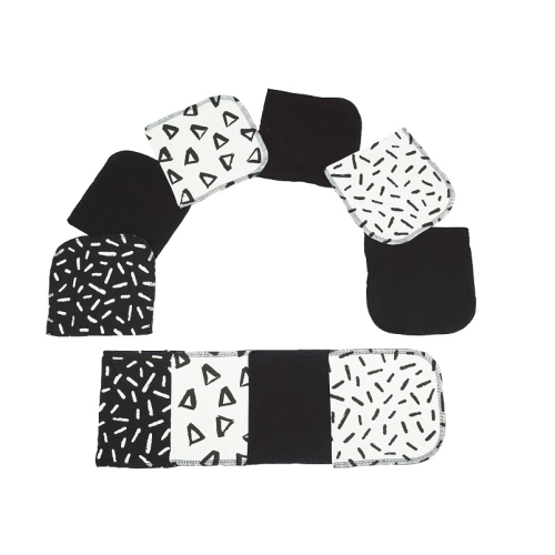 NoWaste Feuchttücher KomplettSet 10er Black & White