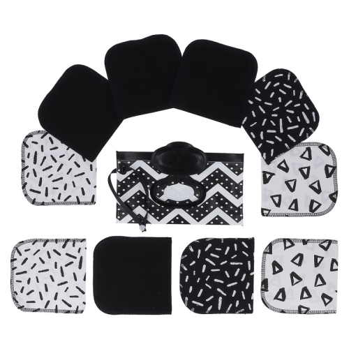 NoWaste Feuchttücher KomplettSet 10er Black & White