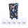 NoWaste Stofftaschentücher Set mit Tasche + mit Wetbag weiß Flower Navy
