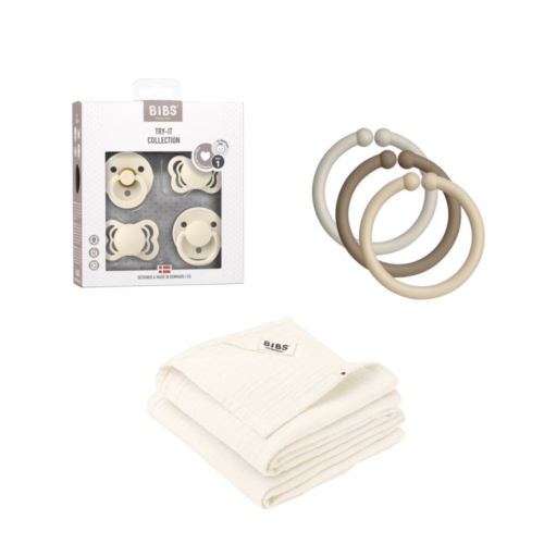 BIBS Geschenkpaket für Neugeborene - Ivory