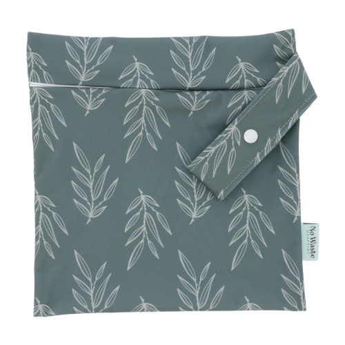 NoWaste WetBag M Ivory Leaves