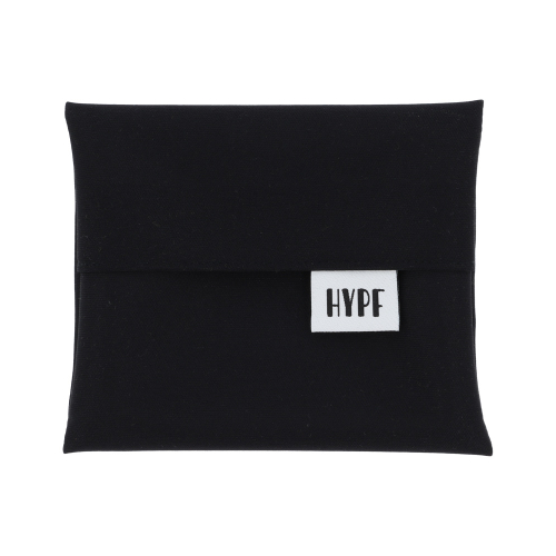 NoWaste Stofftaschentücher Set mit Tasche + mit Wetbag schwarz Minimals