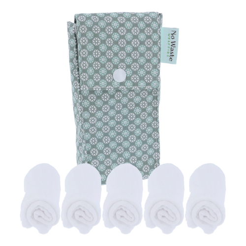NoWaste Stofftaschentücher Set mit Tasche + mit...