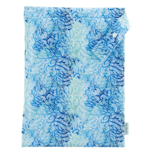 NoWaste Handmade WetBag oZip L (30x40cm groß) Aqua