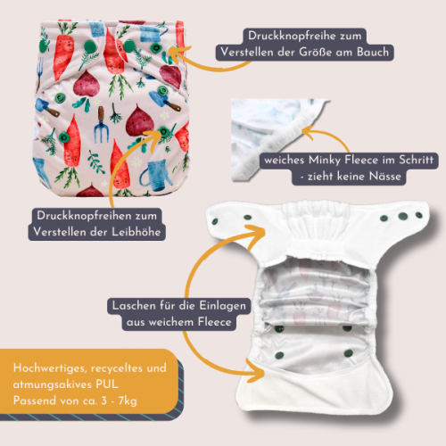 Lumina Überhose für Neugeborene 3-7kg